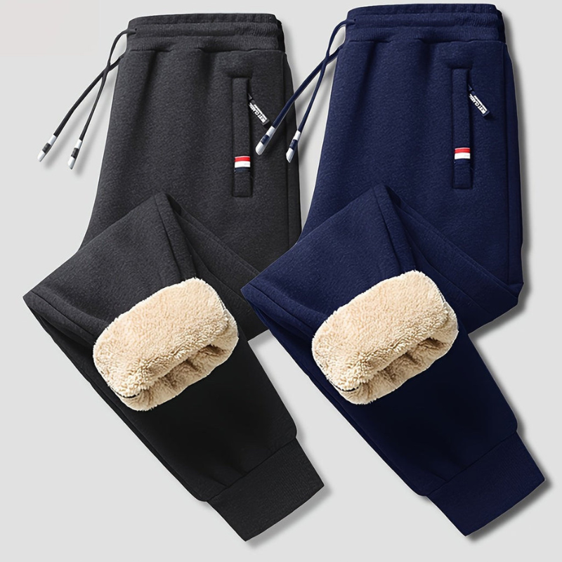 Pantaloni Uomo | Caldi e comodi per l'inverno | 2 pezzi