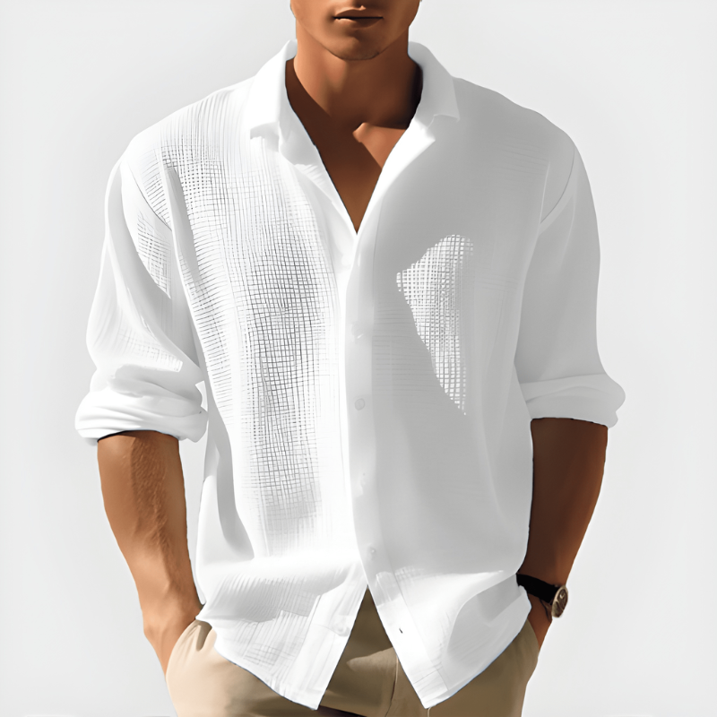 Camicie Uomo | Maniche Lunghe | Design Classico con Colletto Revers