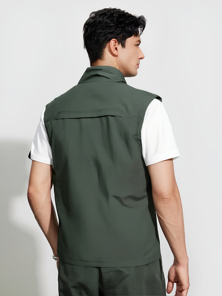 Gilet da uomo | Asciugatura rapida | Senza maniche | Più tasche | Poliestere