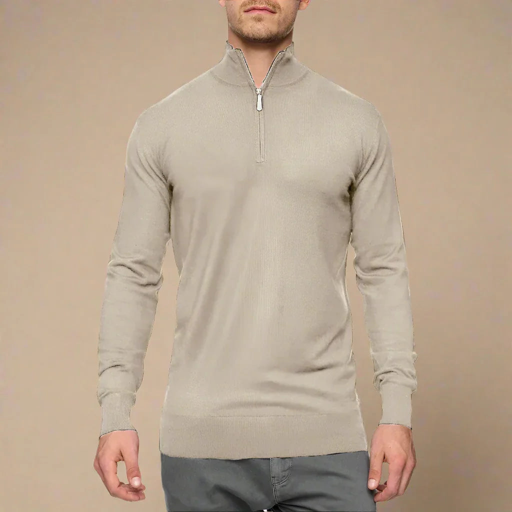 Maglione da uomo con zip | Casual | Maglieria invernale