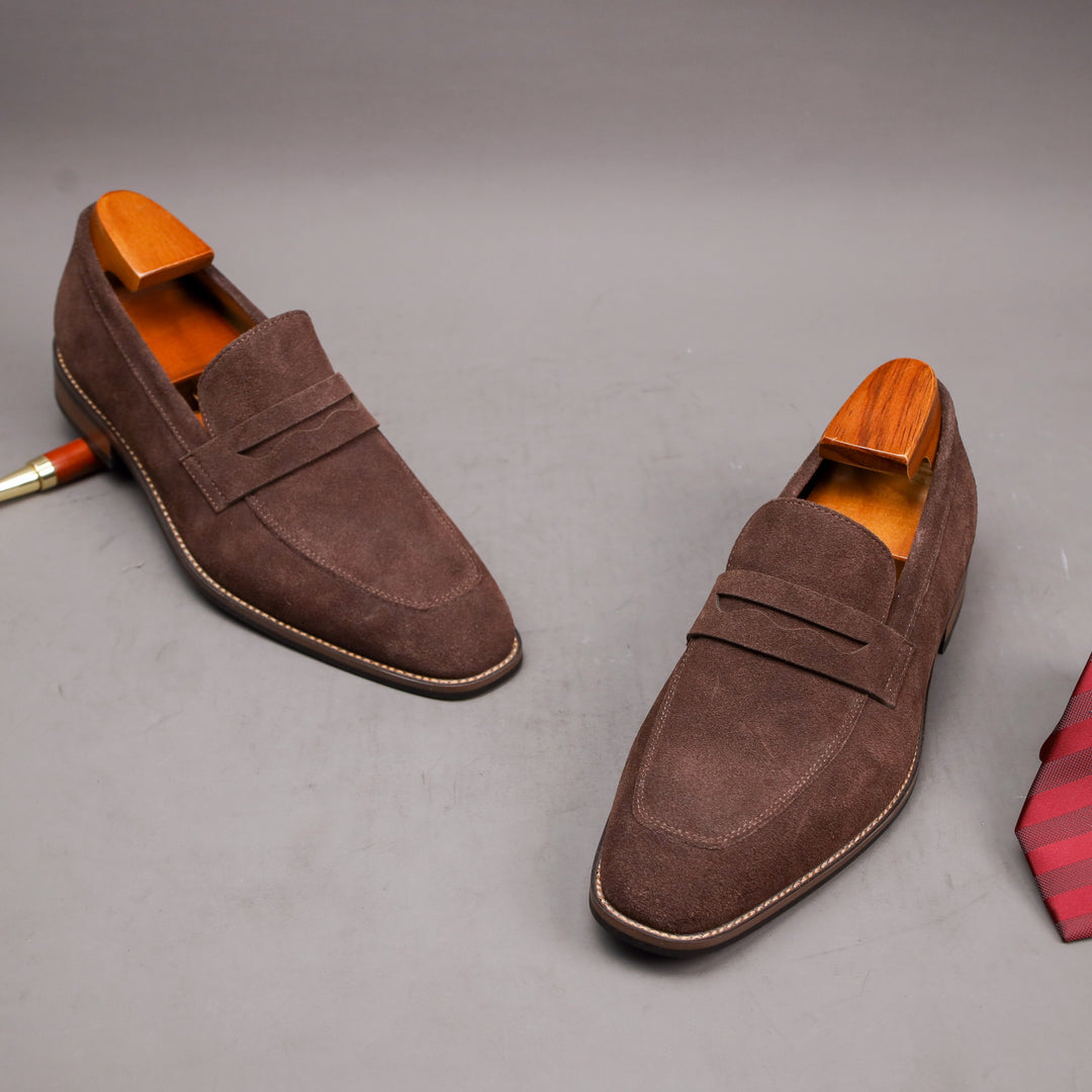 Mocassini da Uomo | Vera Pelle Suède | Slip-On Comfort | Elegante & Durevole