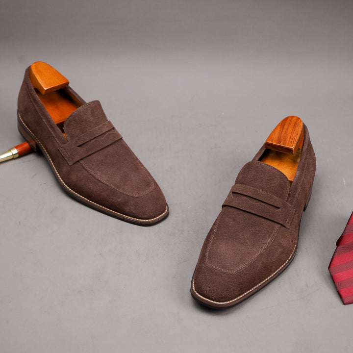 Mocassini da Uomo | Vera Pelle Suède | Slip-On Comfort | Elegante & Durevole