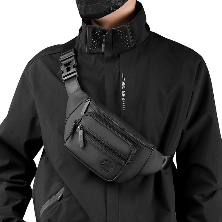 Borsa a Vita da Uomo | Multifunzionale & Impermeabile | Esterno & Sport | Nylon | Diverse Tasche
