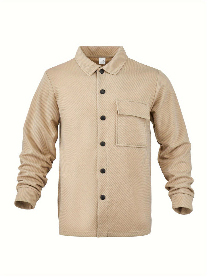 Giacca Casual da Uomo | Casual & Modaiolo | Leggermente Elastico & Tessuto | Colore Unito