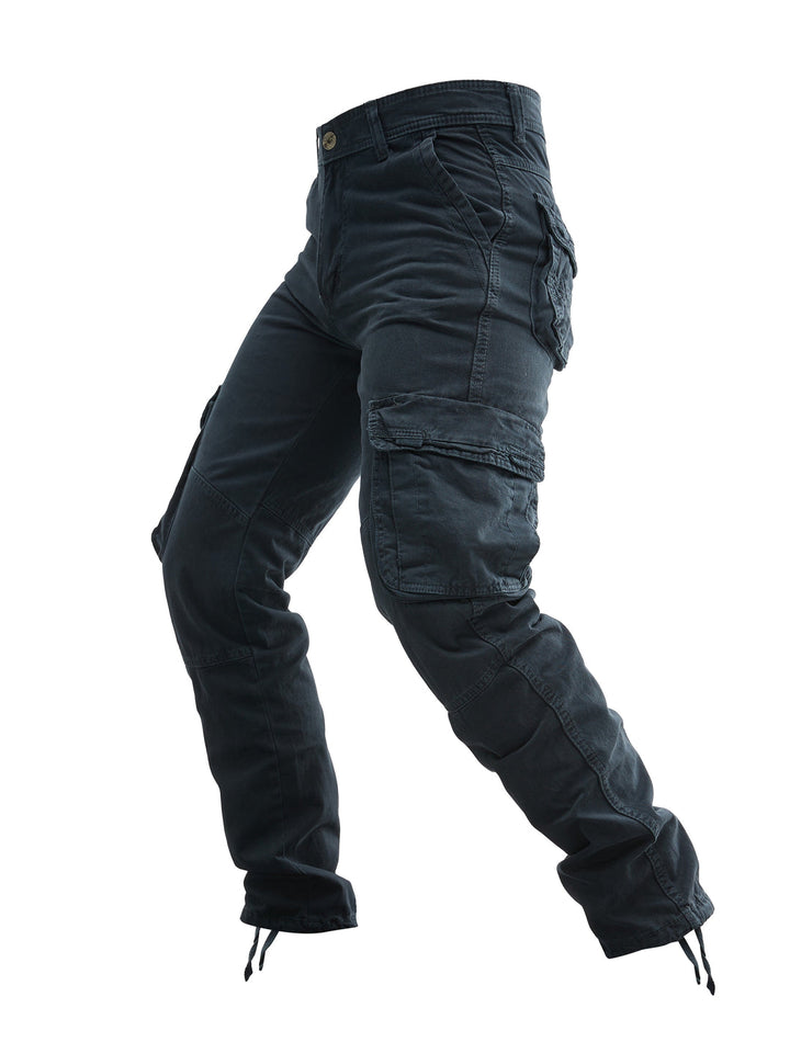 Pantaloni Cargo Uomo | Cotone | Più Tasche | Colore Unito Streetwear