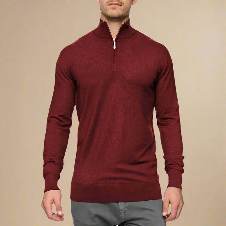 Maglione da uomo con zip | Casual | Maglieria invernale
