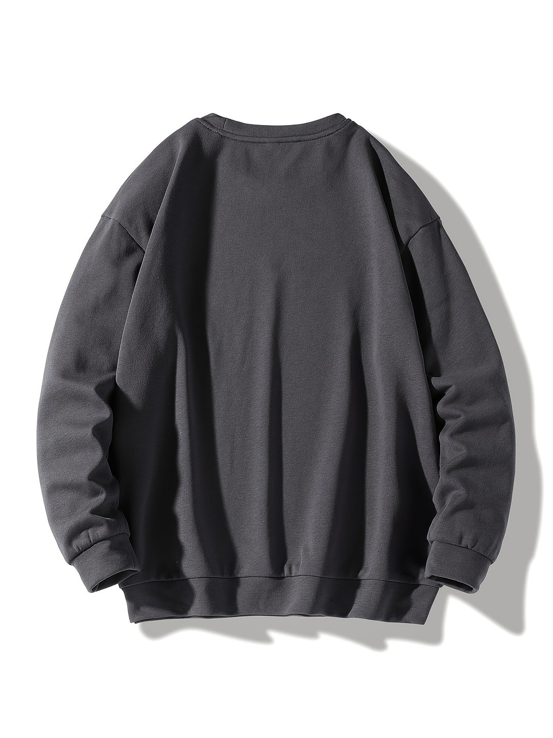 Felpa da Uomo | Stile e Versatilità | Colore Unito con Collo Rotondo | Primavera e Autunno