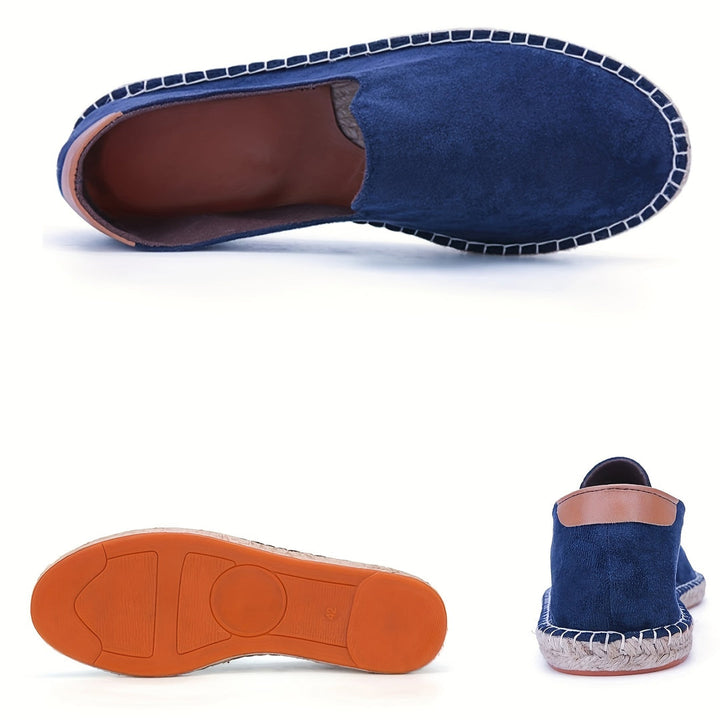 Mocassini da Uomo | Fatti a Mano | Suola in Lino e Canvas | Slip-On Casual