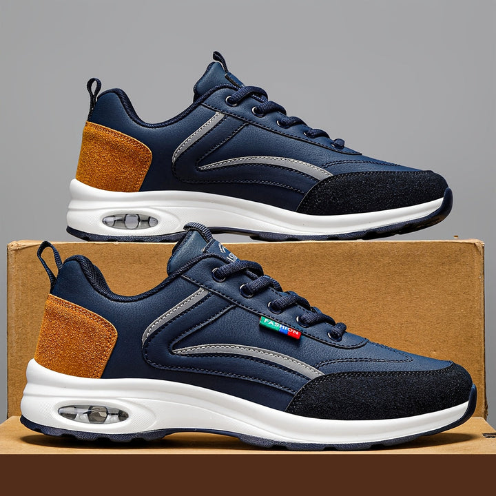 Sneaker da Uomo | In Pelle | Suola Antiscivolo | Chiusura con Lacci
