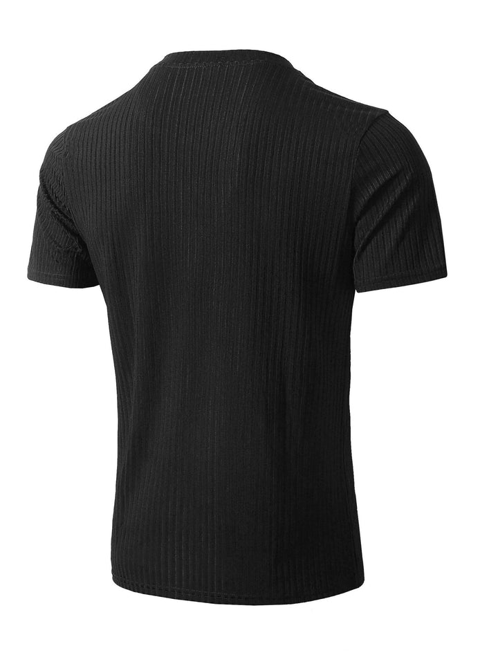 T-shirt da Uomo | Collo a V & Maniche Corte | Traspirante & Confortevole | Estate