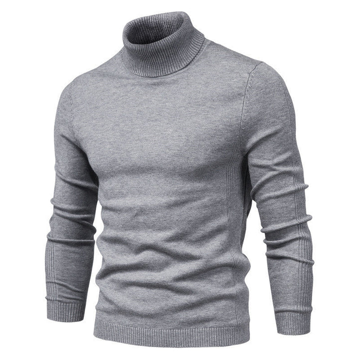 Maglione da uomo | Maglione a collo alto slim fit | Comodo maglione invernale