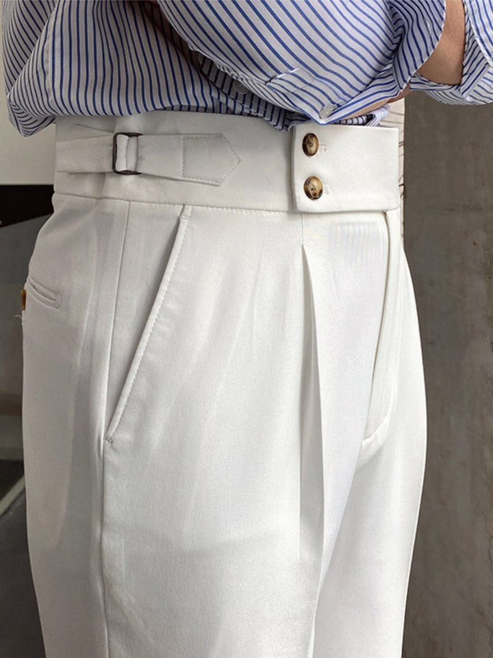 Pantaloni da Uomo | Vita Alta | Modello Gurkha | Elegante & Professionale
