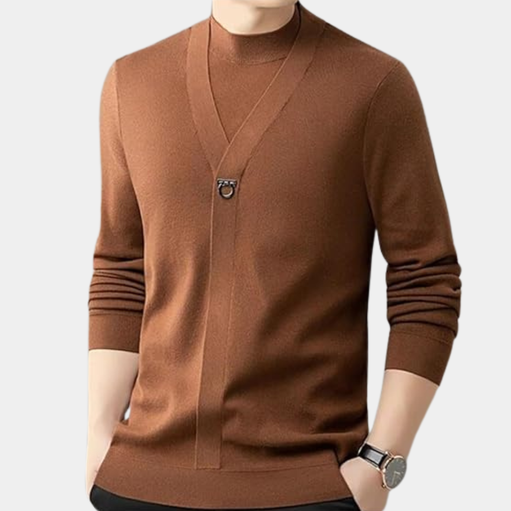 Maglione da uomo in maglia | Maniche lunghe calde | Casual e versatile