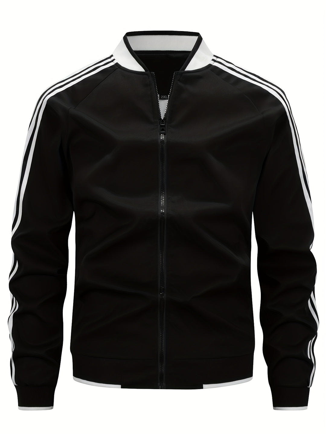 Gilet Sportivo da Uomo | Leggero & Traspirante | Collo alla Baseball & Maniche Striate | Verde