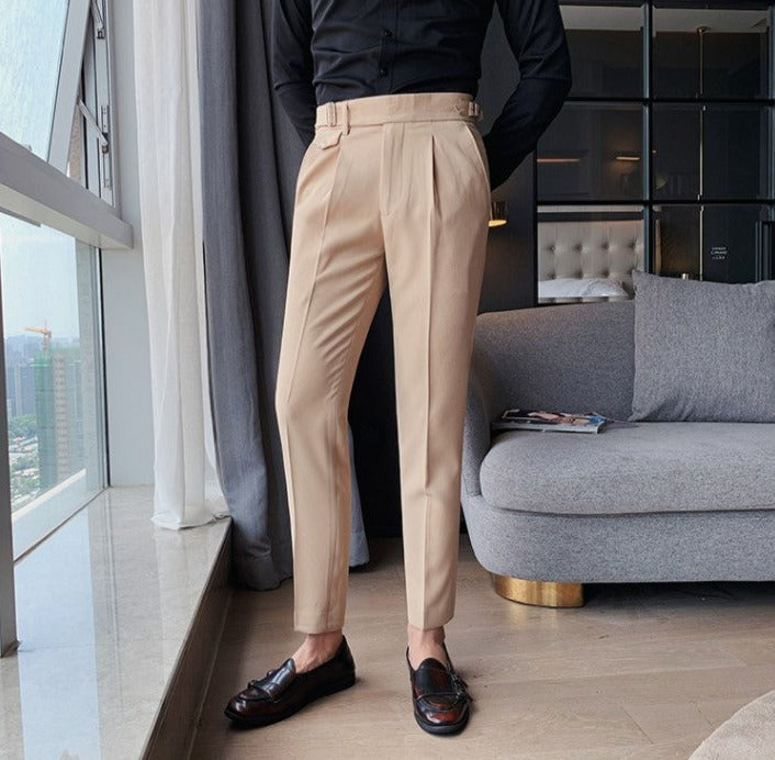 Pantaloni Uomo | Slim Fit | Stile Casual Elegante Inglese | Modello Uniforme e Dritto