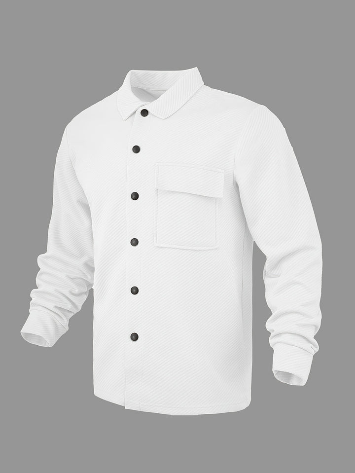 Giacca Casual da Uomo | Casual & Modaiolo | Leggermente Elastico & Tessuto | Colore Unito