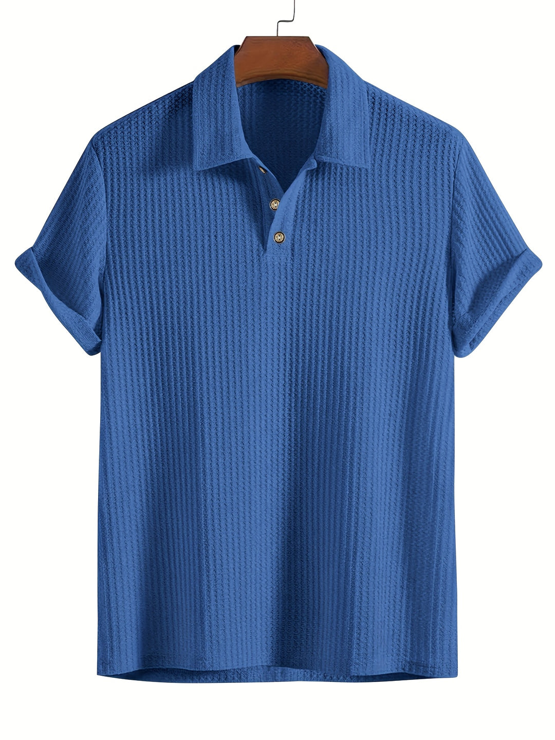 Camicia da Uomo a Costine | Morbida & Traspirante | Stretch & Maniche Corte