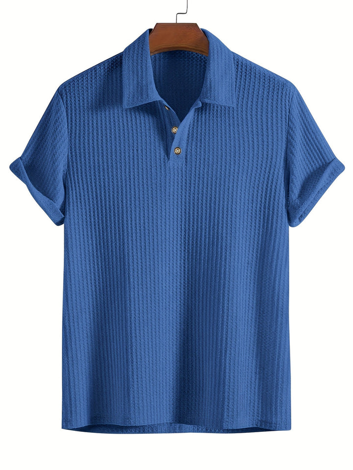Camicia da Uomo a Costine | Morbida & Traspirante | Stretch & Maniche Corte