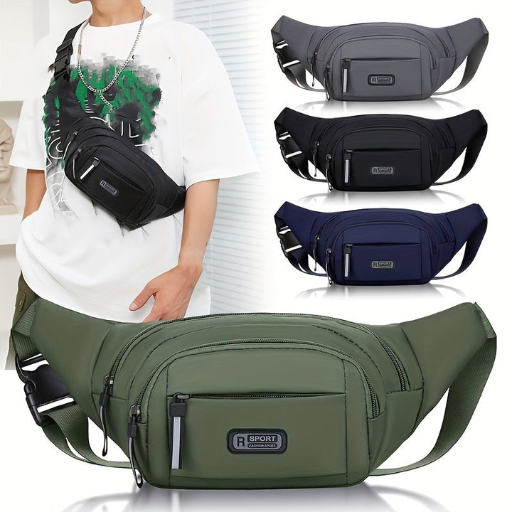 Borsa a vita da uomo | Multifunzionale e resistente | Grande capacità e design sportivo