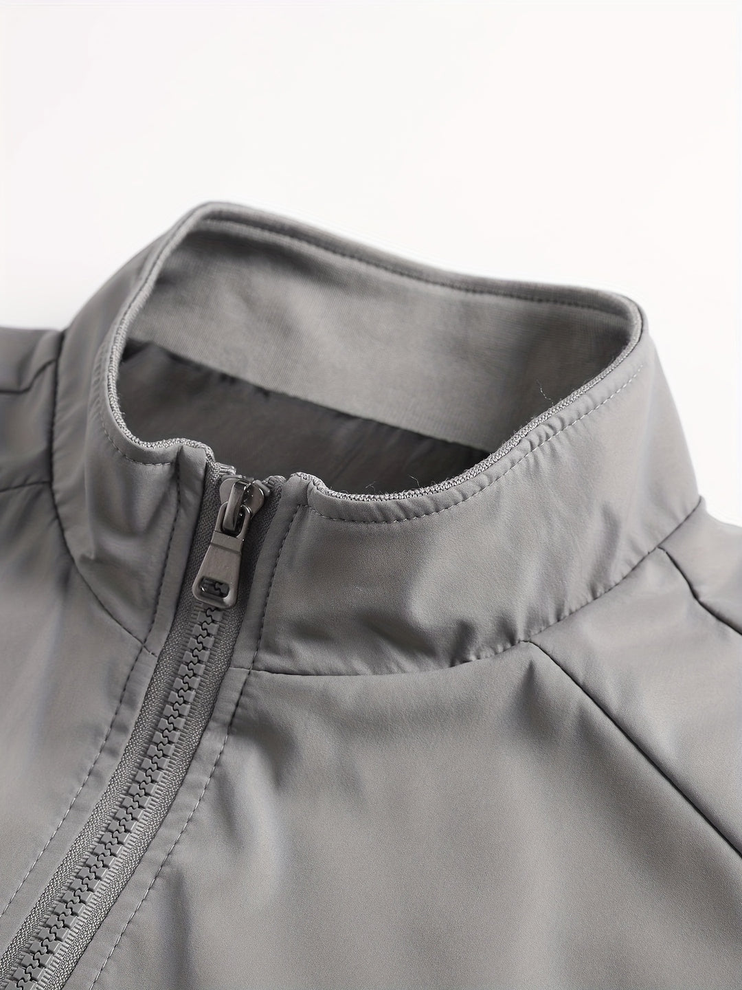 Giacca Leggera da Uomo | Antivento con Zip | Colletto Alto | Poliestere