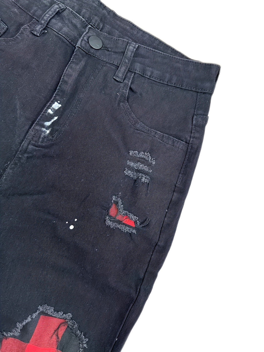 Jeans Patchwork da Uomo | Vestibilità Slim | Denim Stretch | Stile Trendy