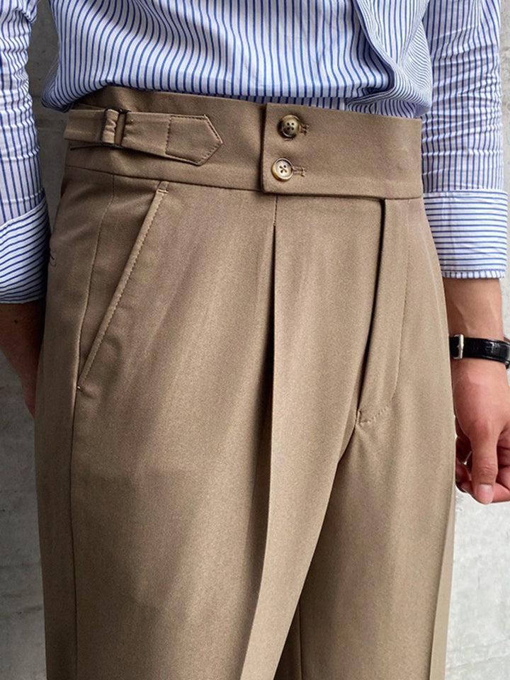 Pantaloni da Uomo | Vita Alta | Modello Gurkha | Elegante & Professionale