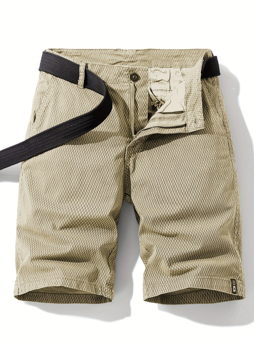 Pantaloni Cargo Casual in Mistura di Cotone | Motivo a Righe | Vestibilità Normale