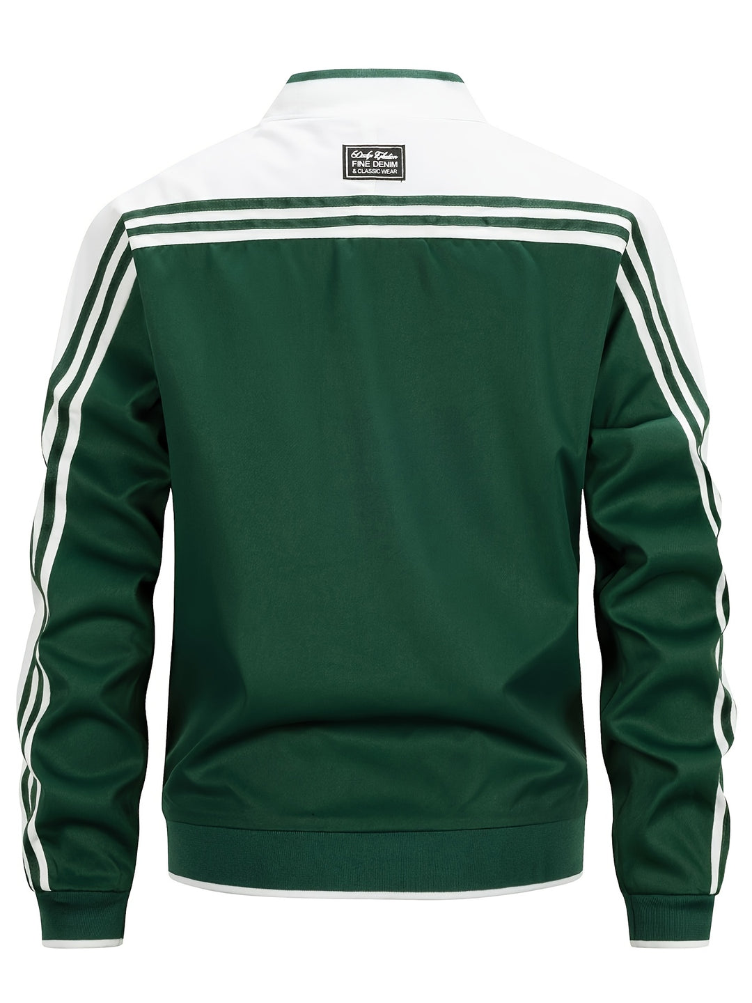 Gilet Sportivo da Uomo | Leggero & Traspirante | Collo alla Baseball & Maniche Striate | Verde