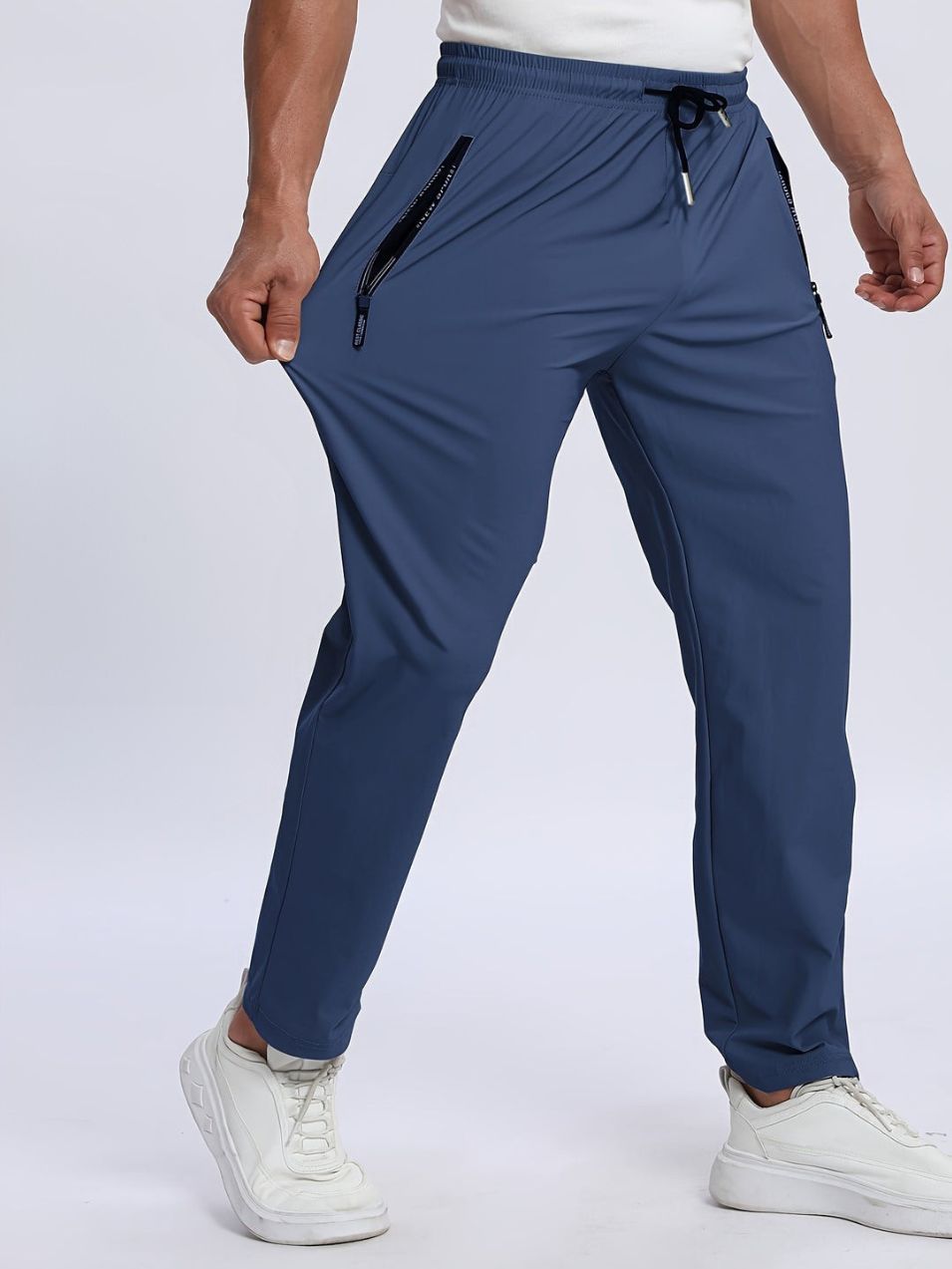 Joggers da Uomo | Traspiranti e Stretch | Chiusura con Cerniera e Coulisse | Casual e Sportivi