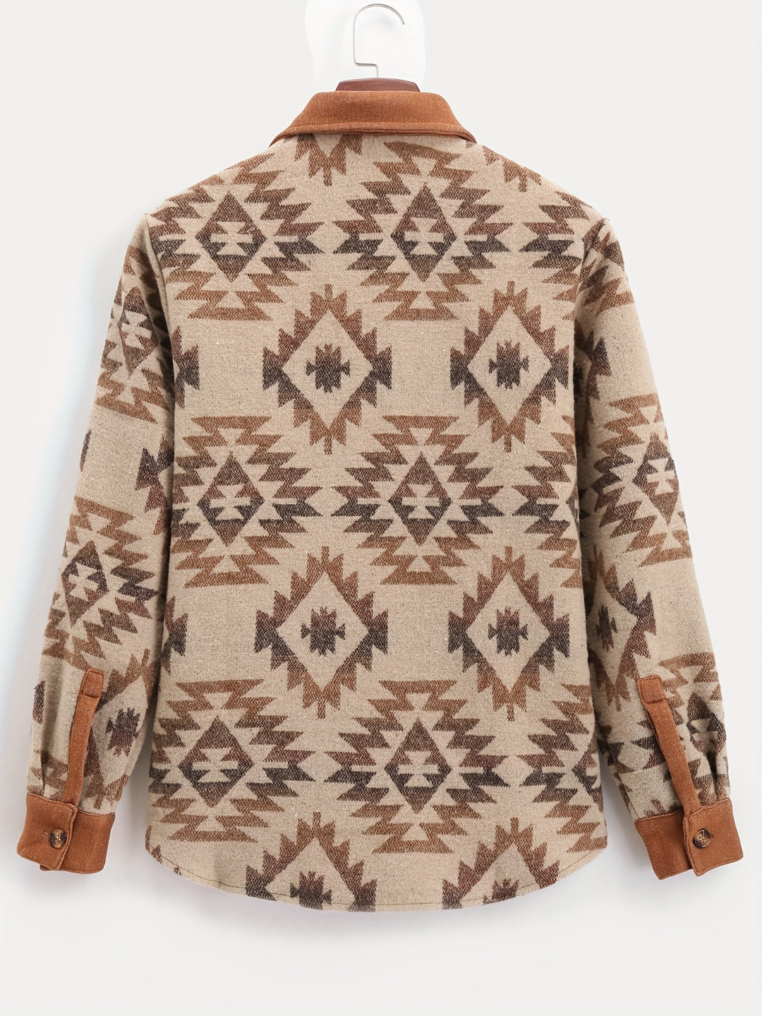 Giacca da Uomo | Stampa Azteca | Casual & Classica | Poliestere | Taschini