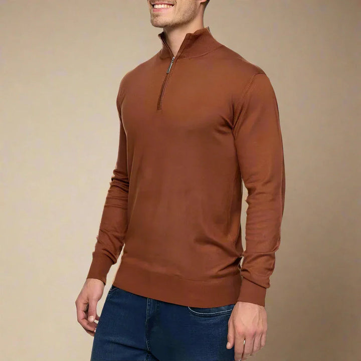Maglione da uomo con zip | Casual | Maglieria invernale
