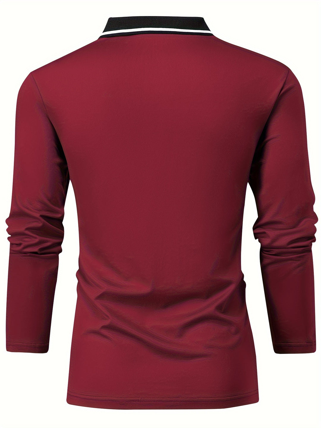 Maglietta da Rugby Casual per Uomini | Collo a V & Maniche Lunghe | Primavera & Autunno | Polo