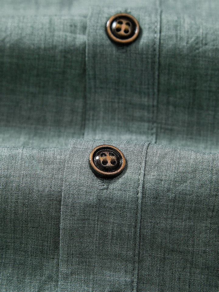 Set Uomo | Maglietta a Manica Corta & Pantaloni | Traspirante & Casual | Mix di Lino & Cotone
