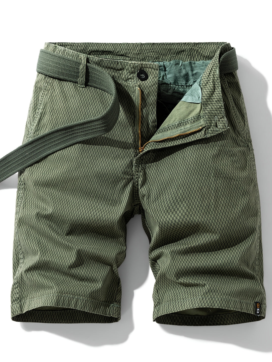 Pantaloni Cargo Casual in Mistura di Cotone | Motivo a Righe | Vestibilità Normale