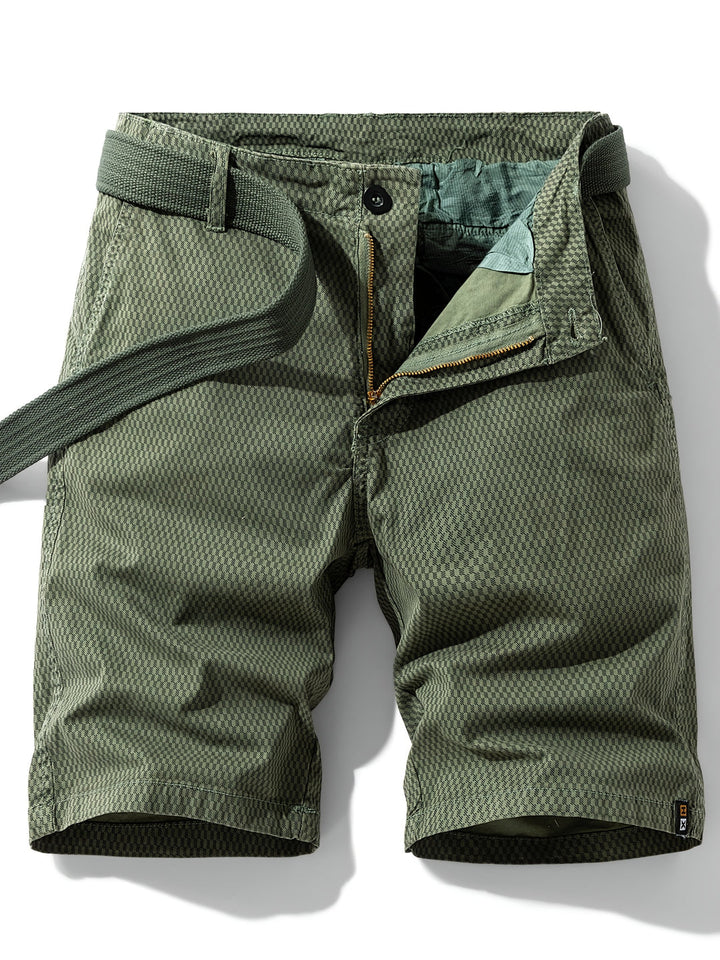 Pantaloni Cargo Casual in Mistura di Cotone | Motivo a Righe | Vestibilità Normale