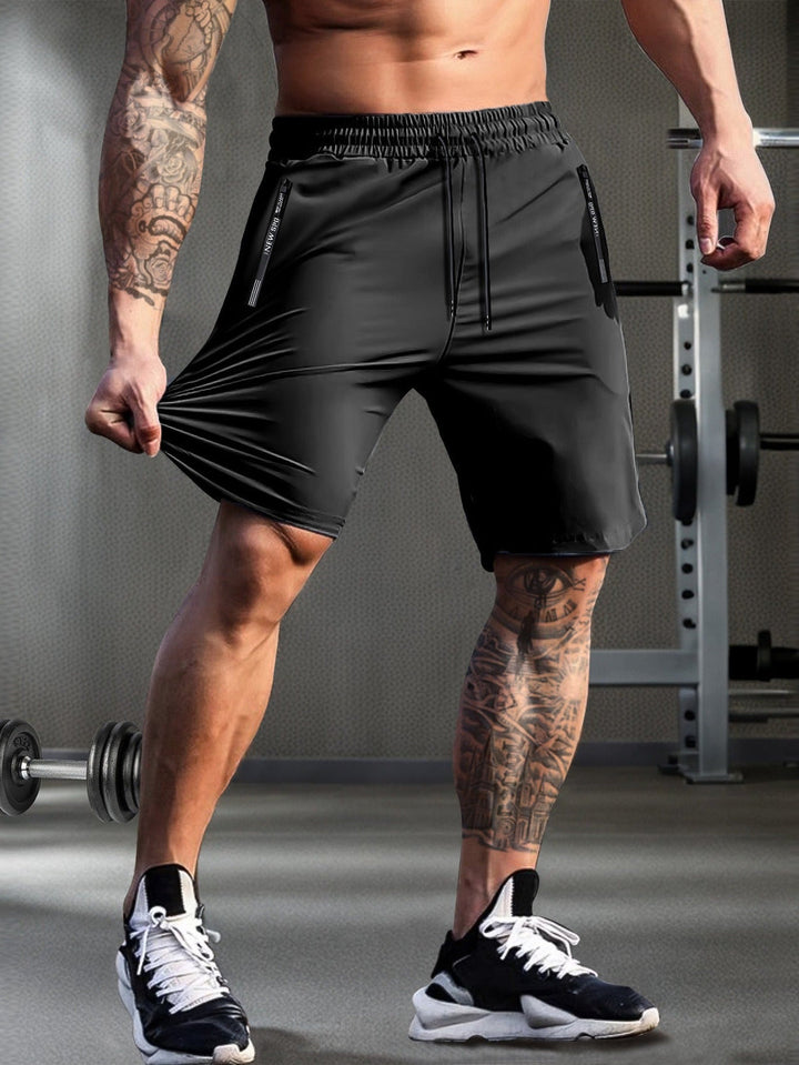 Shorts da Uomo Asciugatura Rapida | Leggeri & Traspiranti | Zip e Corda di Stringa | Estate