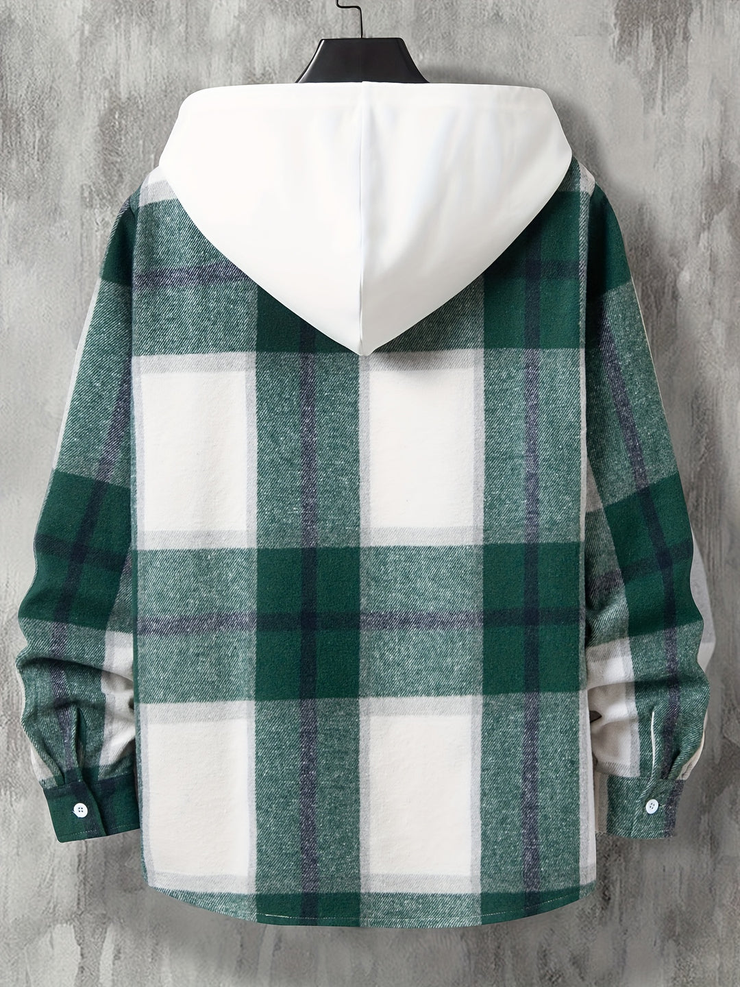 Giacca Camicia Uomo | A Quadri & Lunga | Con Cappuccio | Trendy & Confortevole