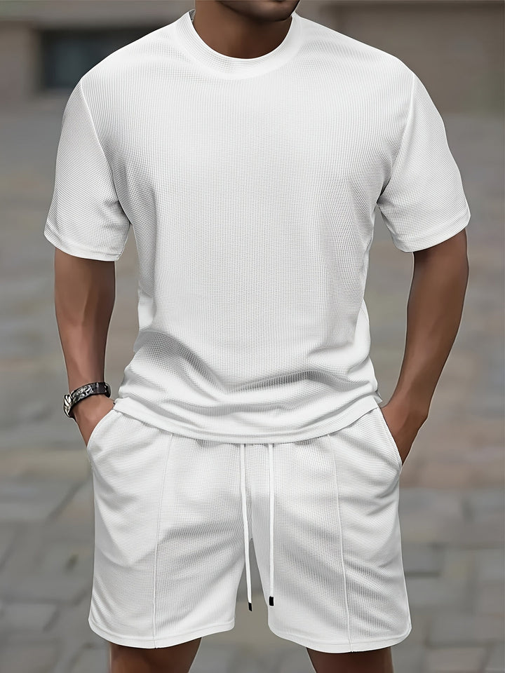 Set Sportivo Uomo | T-Shirt a Rete & Shorts | Comfort & Stile
