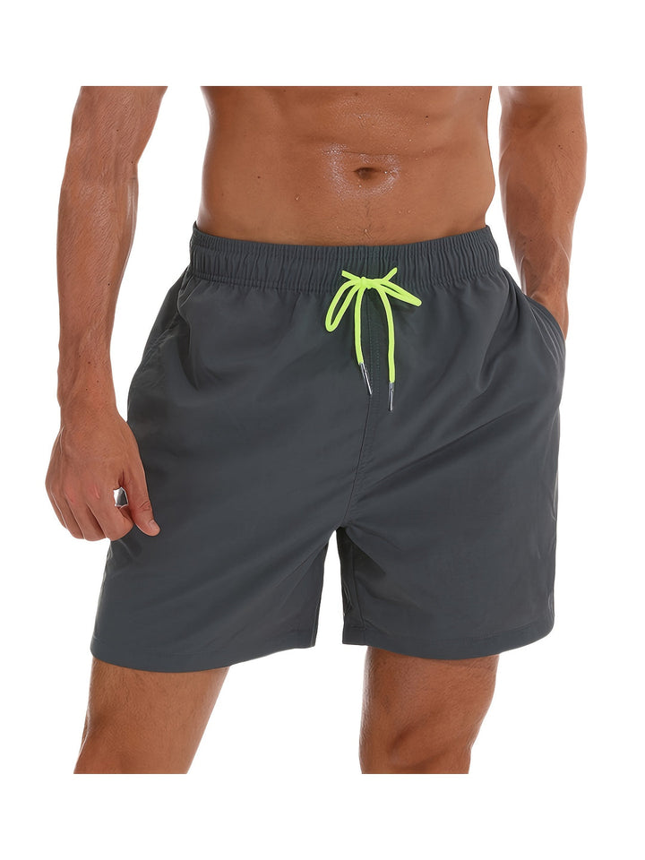 Short da bagno da uomo | Asciugatura rapida in nylon | Con fodera in rete e cordoncino | Confortevole e durevole