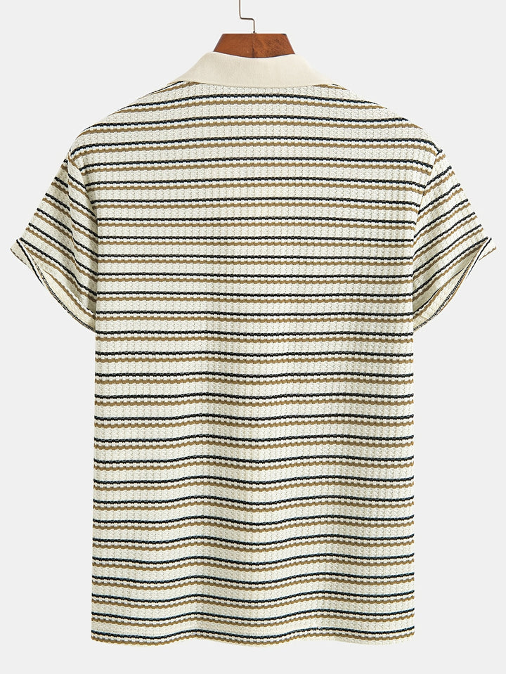 Polo da Uomo | Stripes, Confortevole e Traspirante | Modello Estivo
