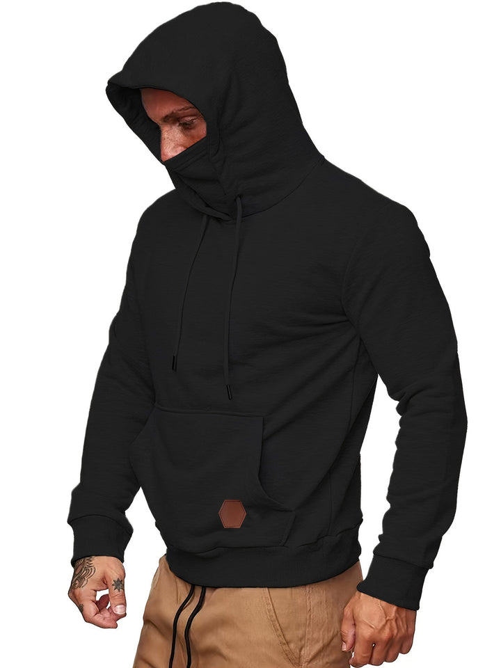 Hoodie da Uomo | Sportivo & Elegante | Design Geometrico | Pratica Tasca a Kanga
