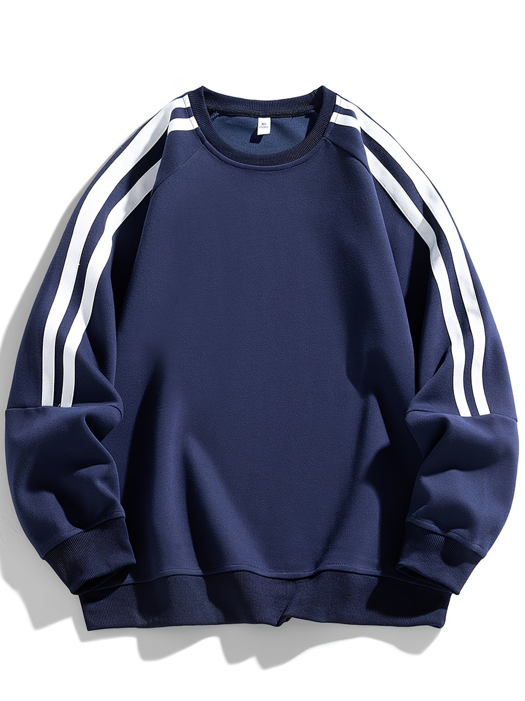 Maglione Uomo | Elegante & Traspirante | Design Laterale Striato | Collo Classico