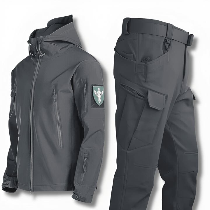 Giacca Invernale Uomo & Pantaloni | Set Softshell | Caldo & Impermeabile
