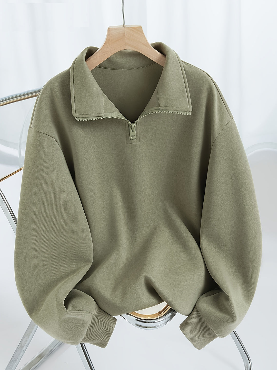 Maglione Casual Uomo | Leggero & Traspirante | Mezza Zip Resistente | Primaverile/Autunnale