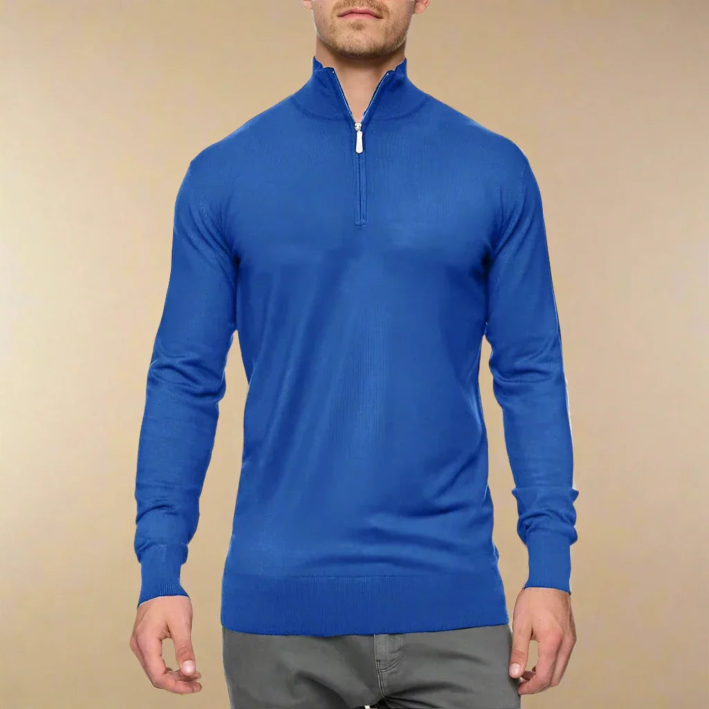 Maglione da uomo con zip | Casual | Maglieria invernale