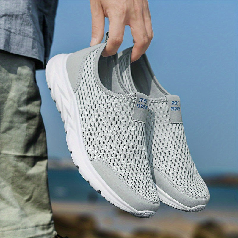 Sneakers Slip-on da Uomo | Mesh Traspirante | Scarpe da Passeggio Confortevoli | Scarpe Sportive Leggere