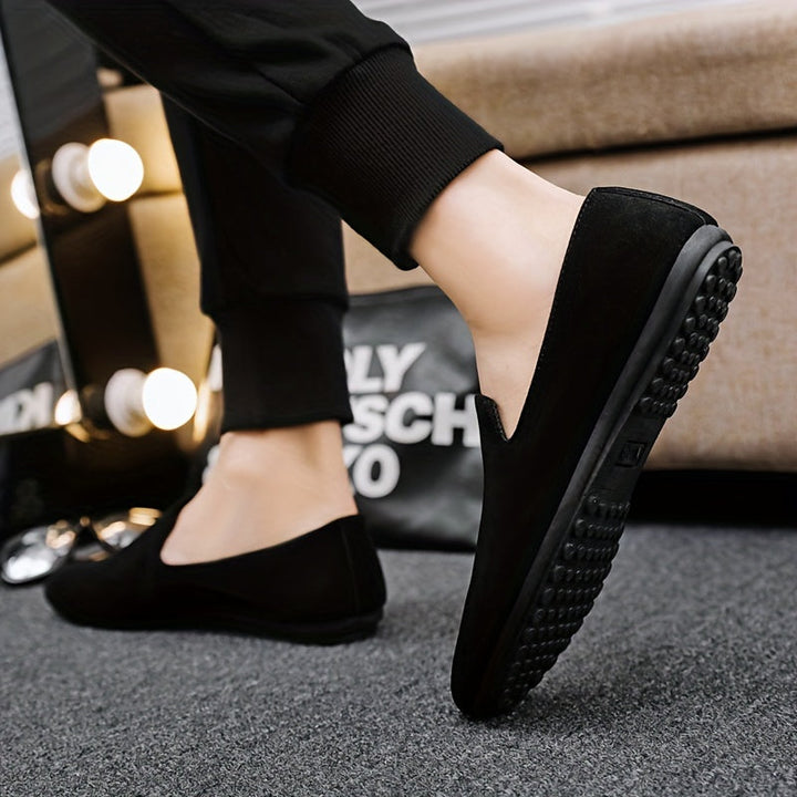 Mocassini da Uomo | Slip-On Casual | Leggeri e Confortevoli | Nero