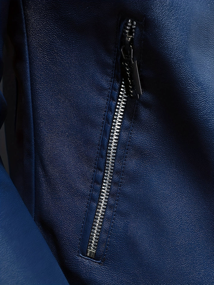 Giacca da uomo casual | Collo alto elegante | Zip frontale e tasche
