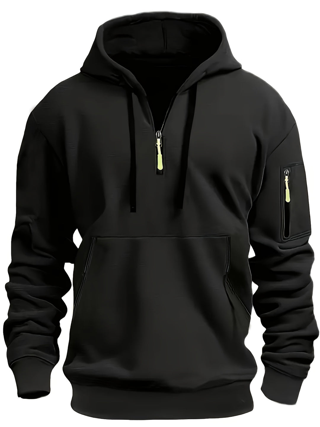 Felpa con cappuccio da uomo | Felpa calda | Stile minimalista | Poliestere | Autunno-Inverno