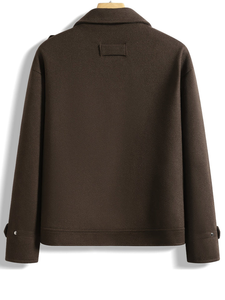 Giacca da uomo | Casual ed elegante | Collo con revers e zip | Caldo poliestere | Inverno